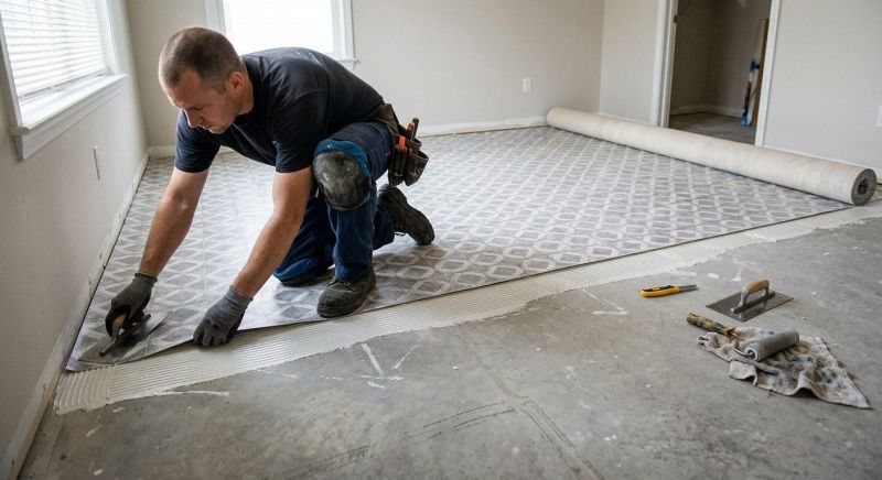 Sheet Vinyl Installation in Crozet, VA
